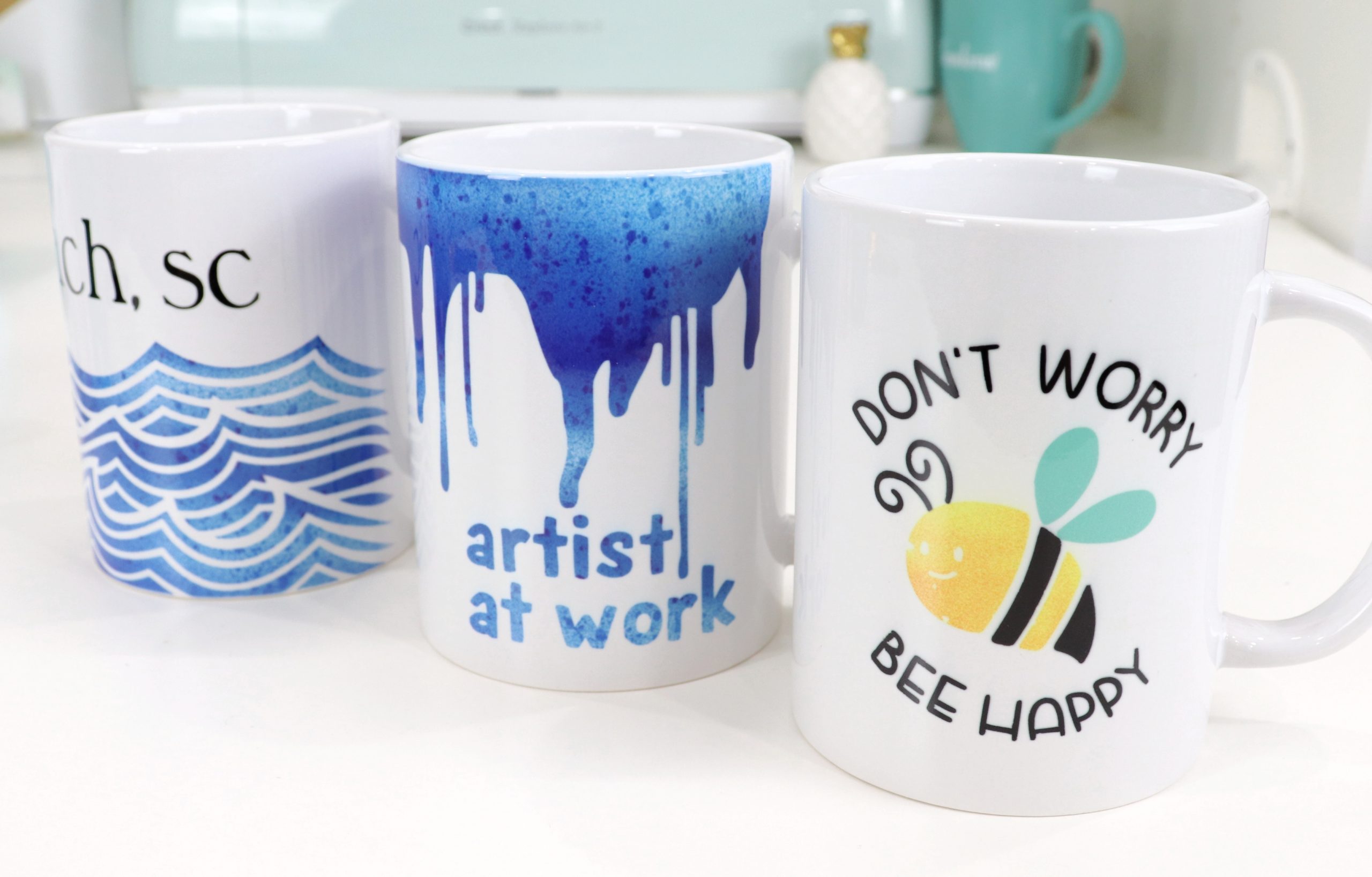 DIY Paint Drip Coffee Mugs  Painted coffee mugs, Coffee mug crafts, Coffee  cups diy
