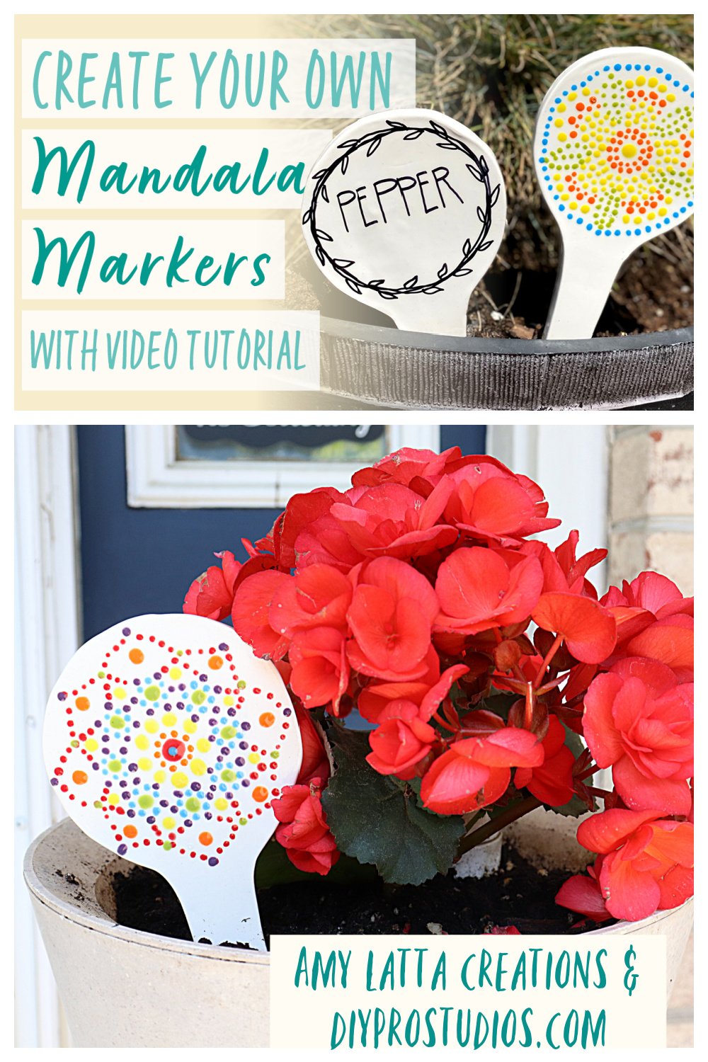DIY Mandala Garden Markers
