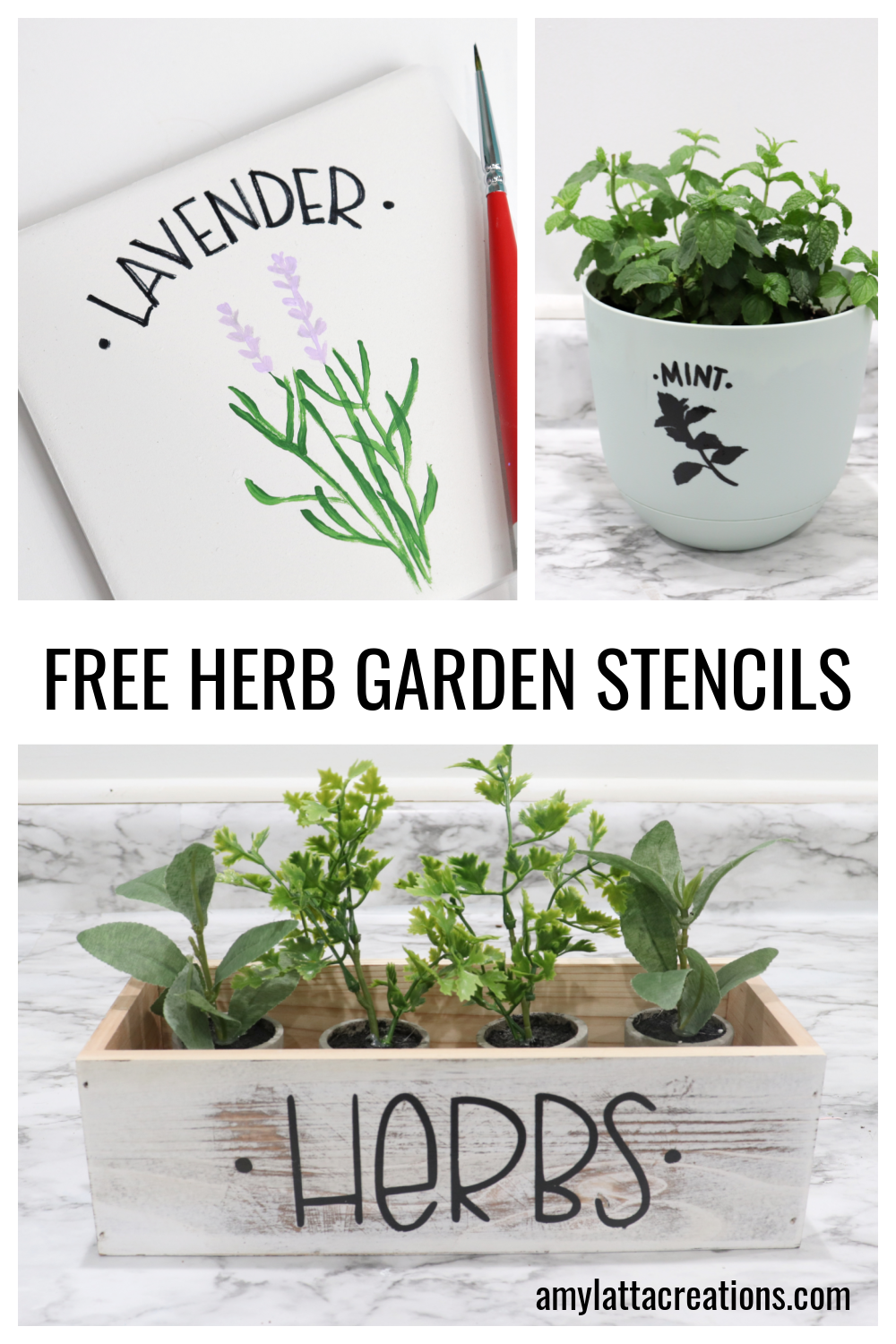 Free Herb Garden Stencils