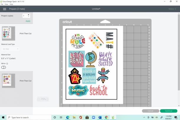 Back to School Stickers: Print then Cut with Cricut - Amy Latta Creations