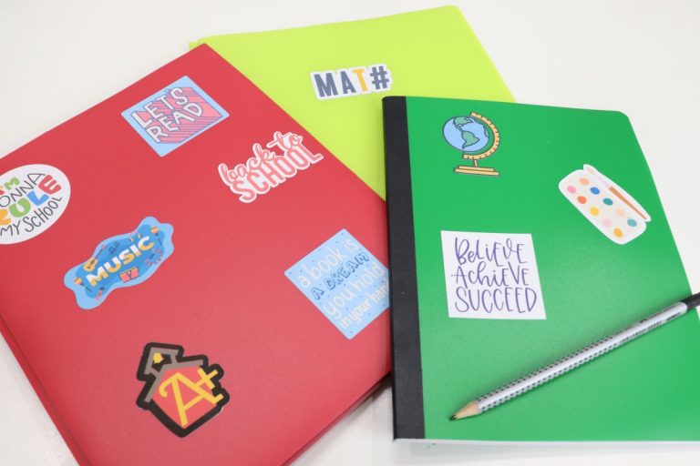 Back to School Stickers: Print then Cut with Cricut