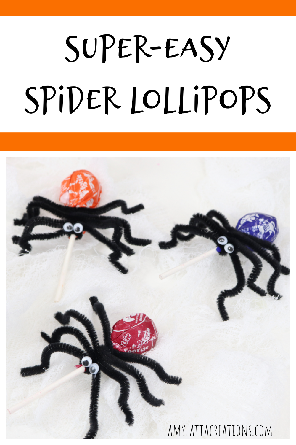 Spider Lollipops