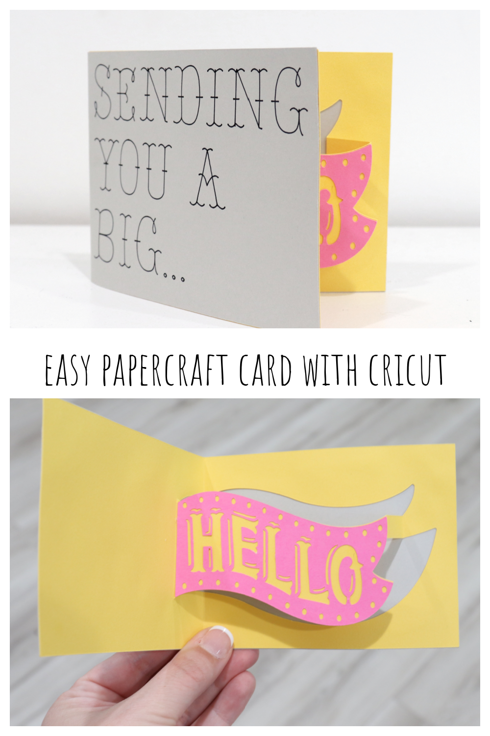 Easy Papercraft Card with Cricut