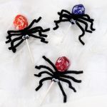 Image contains three lollipop spiders.