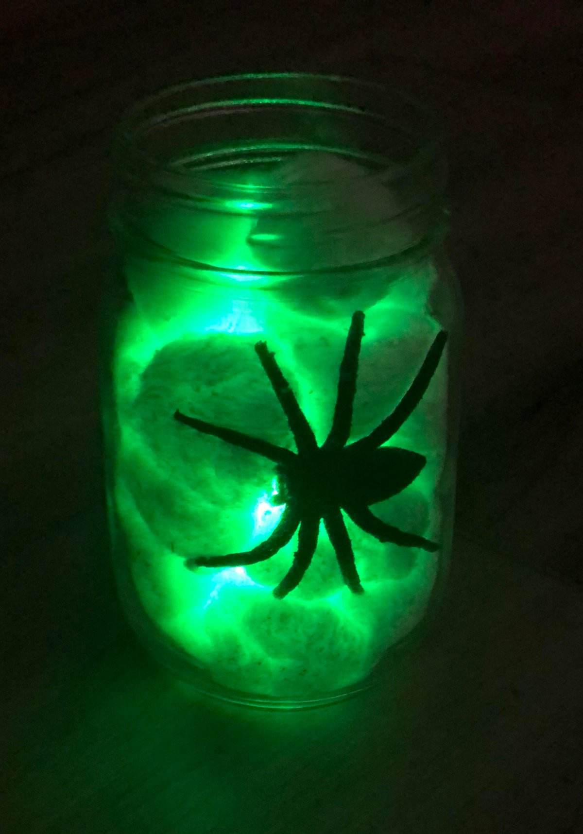Glowing Spider Jar