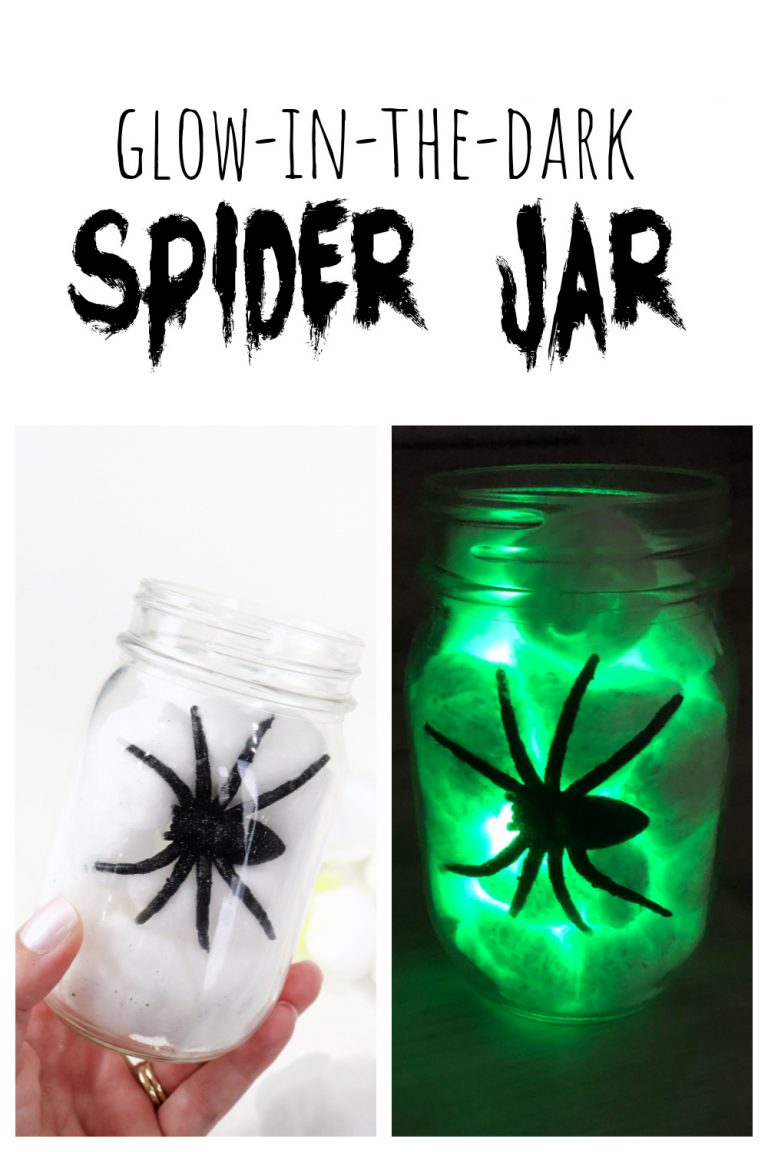 Glow-in-the-Dark Spider Jar