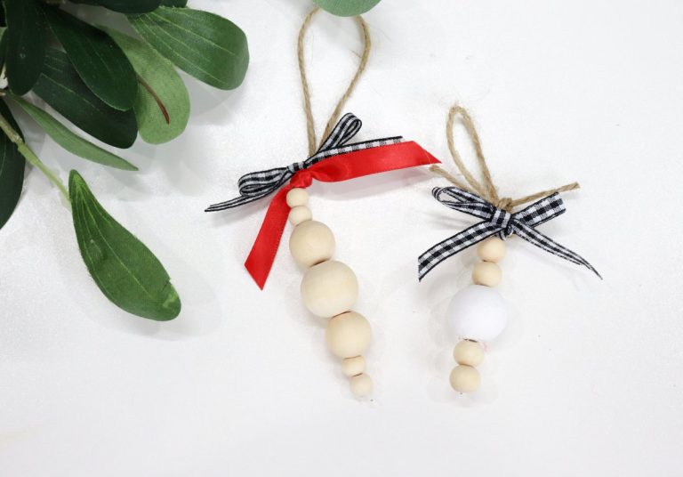 Wooden Bead Ornaments: Baubles/Icicles