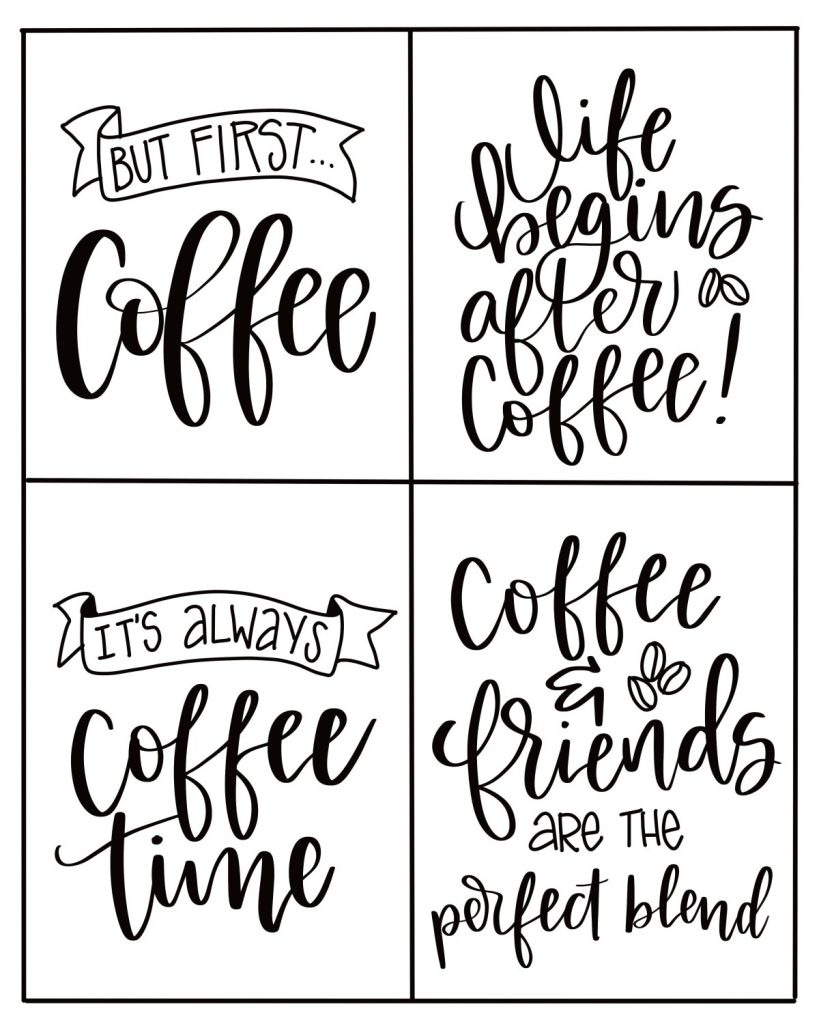 Printable Coffee Gift Tags - Amy Latta Creations