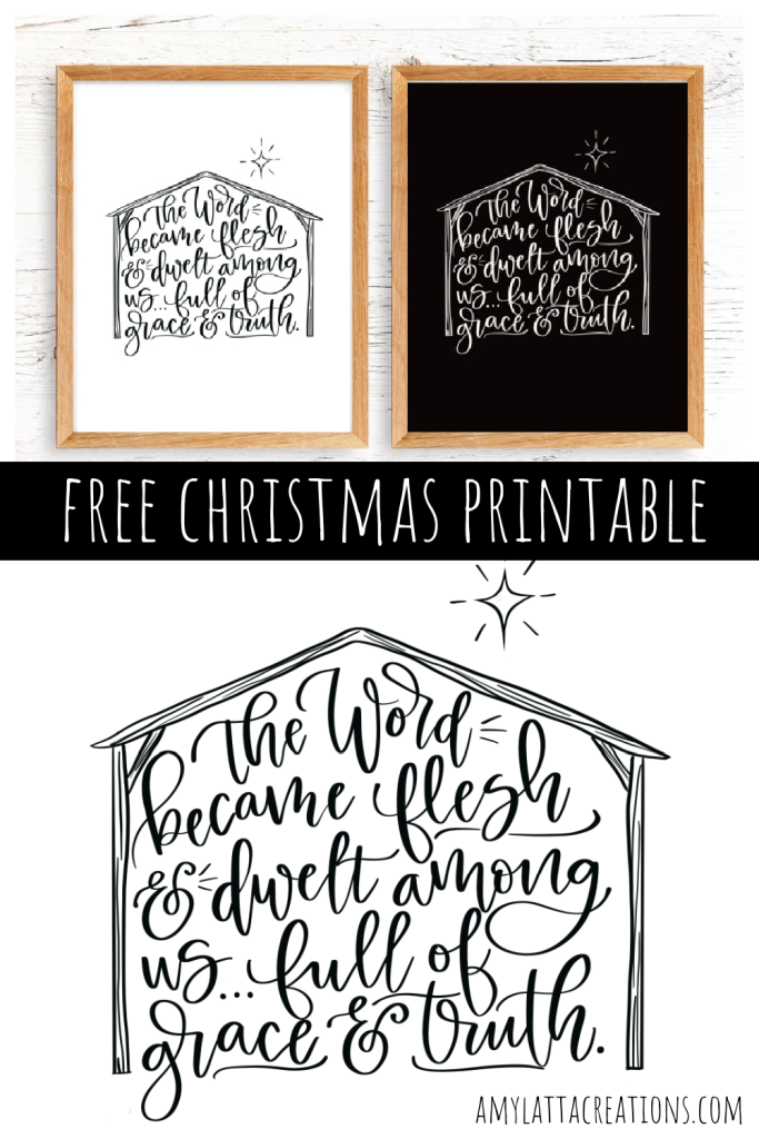 Image is a collage of the free printable for Pinterest.
