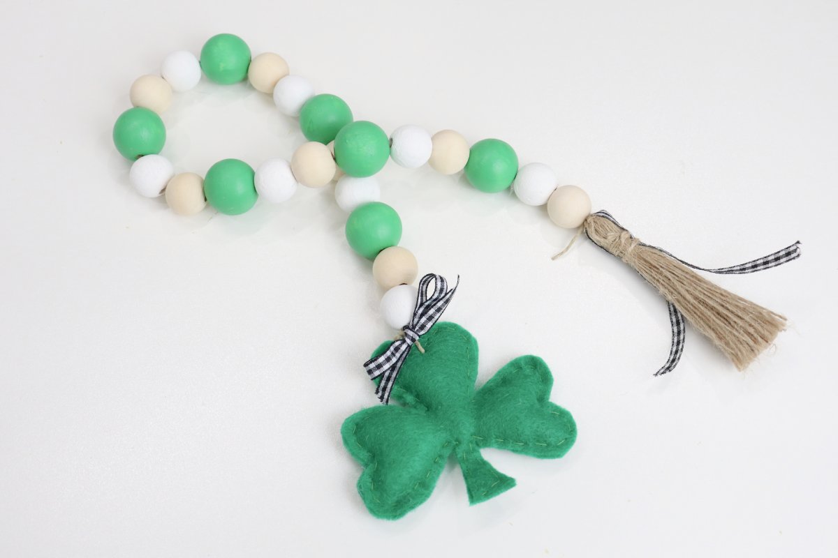 Beaded Shamrock Craft for Kids - Fun-A-Day!