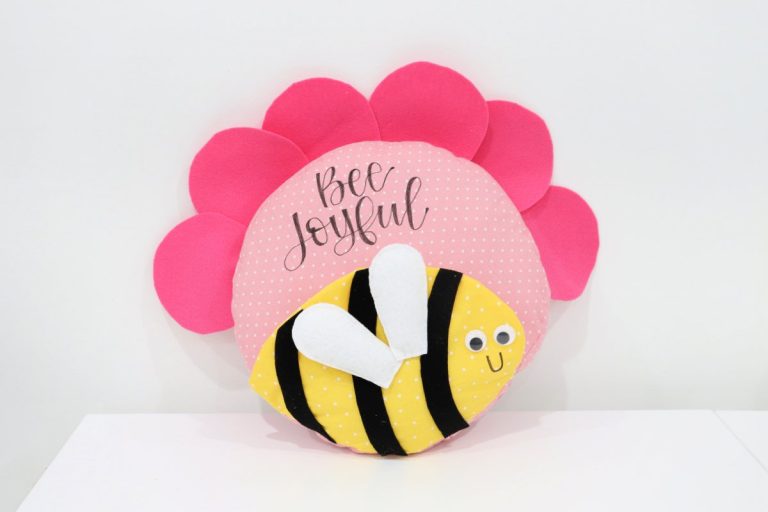 Flower Bee Pocket Pillow