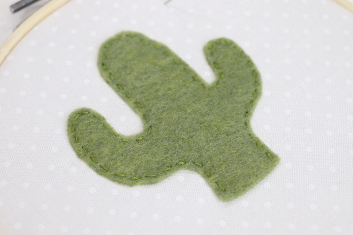 Embroidered Felt Cactus (free printable pattern) - Amy Latta Creations