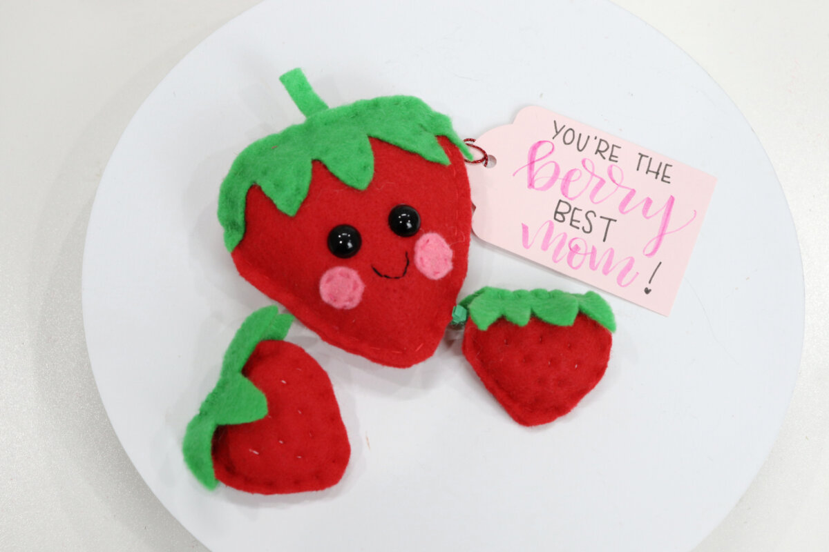 “Berry Best” Felt Strawberry Gift - Amy Latta Creations