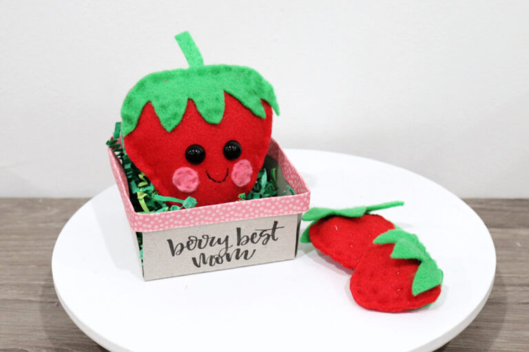 “Berry Best” Felt Strawberry Gift