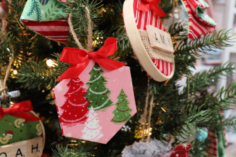 Fabric Hexagon Ornaments